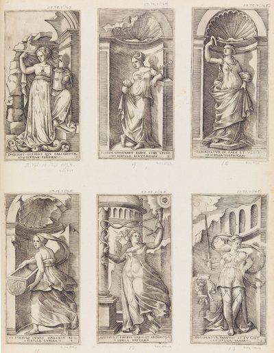 Libyalı Sibyl, 16. yüzyıl. by Master with the Name of Jesus