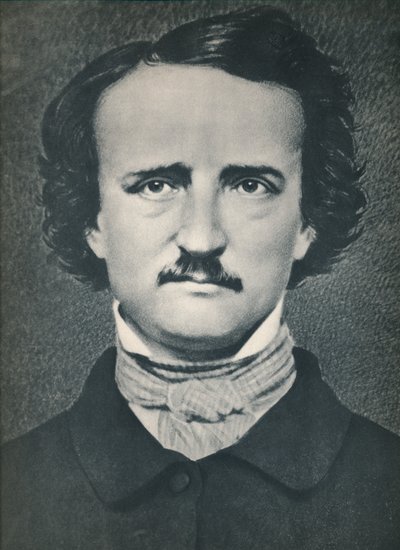 Edgar Allan Poe, c1840, 1939 by Mathew B. Brady