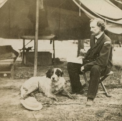 General Custer (1839-76) Karargahında, 1864 dolayları by Mathew B. Brady