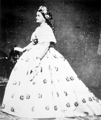 Mary Lincoln (1818-82) 1861 (s/b fotoğraf) by Mathew Brady
