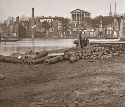 Richmond, Virginia Harabeleri (s/b fotoğraf) by Mathew Brady