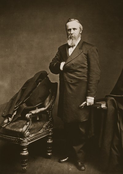Rutherford B. Hayes (fotogravür) by Mathew B. Brady
