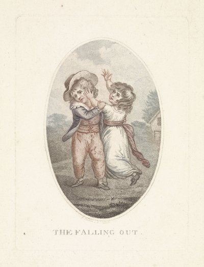Erkek ve kız birbirlerini alay Falling Out (nesnedeki başlık) by Mathias de Sallieth