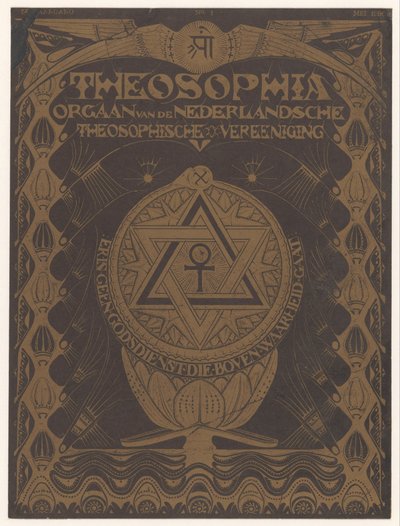 Kapak dergisi Theosophia by Mathieu Lauweriks