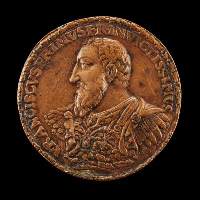 François I, 1494-1547, Fransa Kralı 1515, muhtemelen 15381544. by Matteo dal Nassaro