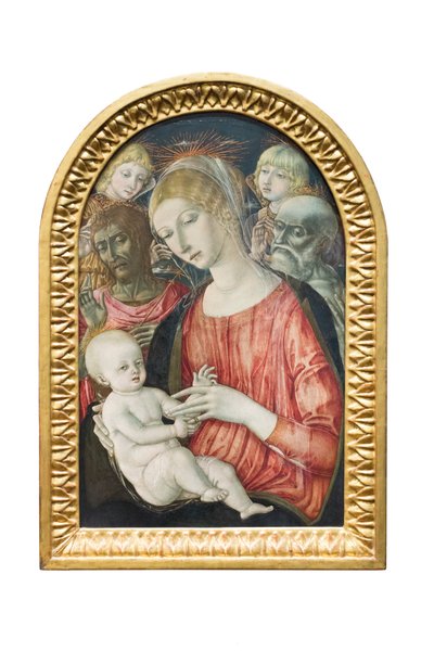 Melekler ile Madonna ve Çocuk, Aziz Vaftizci Yahya ve Aziz Jerome by Matteo di (c.1430 95) Giovanni