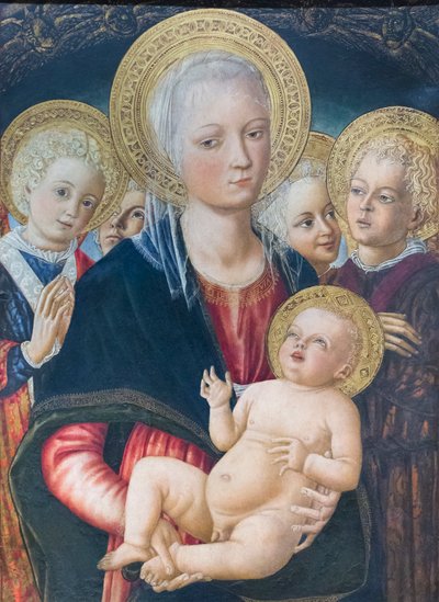 melekler ile Madonna ve Çocuk by Matteo di (c.1430 95) Giovanni