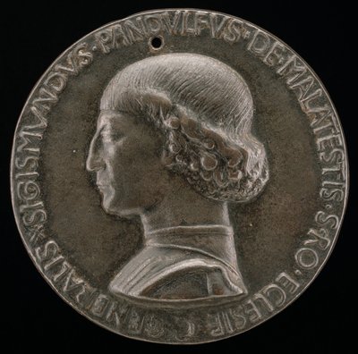Sigismondo Pandolfo Malatesta, 1417-1468, Rimini ve Fano Lordu [ön yüz], 1446. by Matteo di Andrea de Pasti