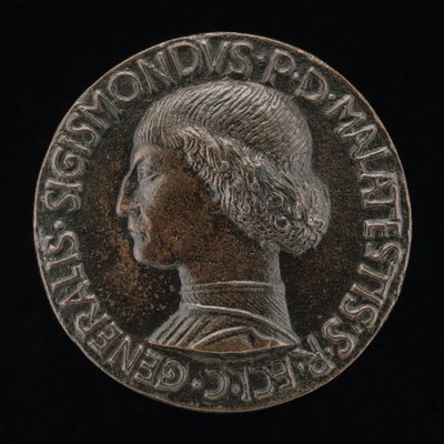 Sigismondo Pandolfo Malatesta, 1417-1468, Rimini ve Fano Lordu [ön yüz], 1446. by Matteo di Andrea de Pasti