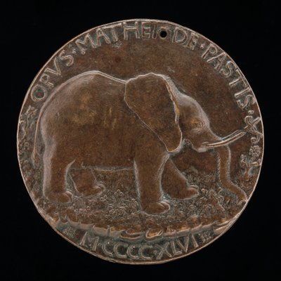 Bir Çayırdaki Malatesta Fili [ters], 1446. by Matteo di Andrea de Pasti
