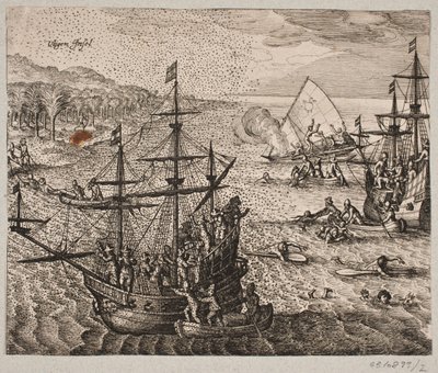 Vahşi insanlar nasıl yenildi by Matthäus Merian d.Æ.