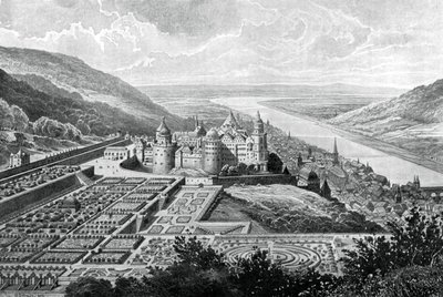 Heidelberg Kalesi, Almanya, 1620 1903. by Matthaus Merian
