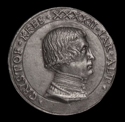 Christoph Kress von Kressenstein, 1484-1535, Patrician ve Diplomat [ön yüz], 1526. by Matthes Gebel
