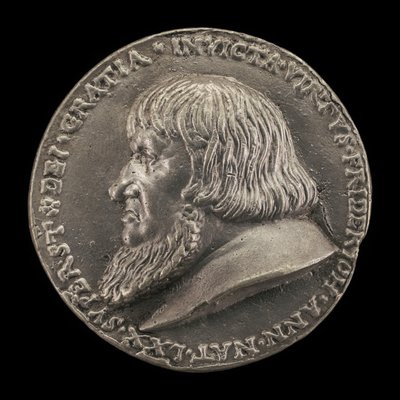 Yaşlı Frederick, 1460-1536, Brandenburg-Ansbach Uçbeyiti 1486 [ön yüz], 1528. by Matthes Gebel