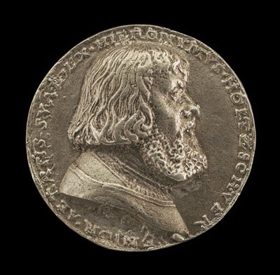 Hieronymus Holzschuher, 1469-1529, Nurembergli Patrician [ön yüz], 1529. by Matthes Gebel
