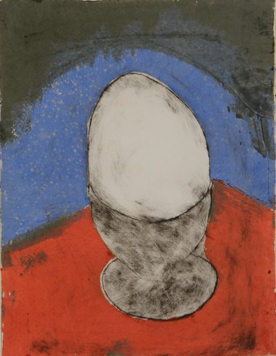 bekarlar mükemmel yumurta 1, 2010 (drypoint  stencil) by Matthew Hilton