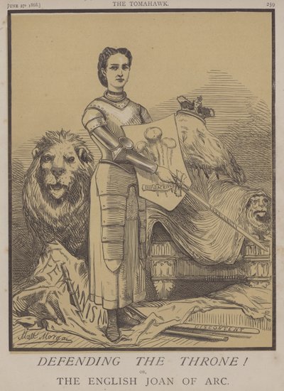 Tahtı Savunmak! veya, İngiliz Joan of Arc (renkli taş) by Matthew