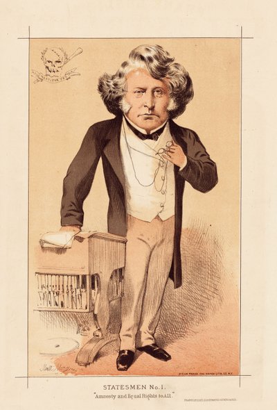 Devlet Adamı No 1, Af ve Herkese Eşit Haklar, yayın. 1871 (renkli taş) by Matthew