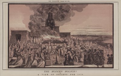 Modern Moloch! veya, 1870 için Topluma Bakış (renkli taş) by Matthew