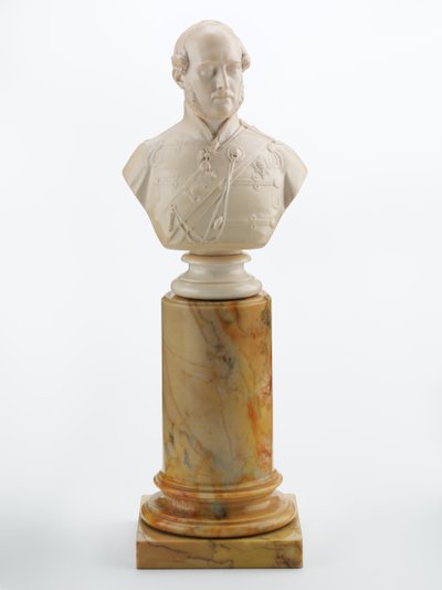 Prens Albert büstü, c.1856 (fildişi ve mermer) by Matthew Noble