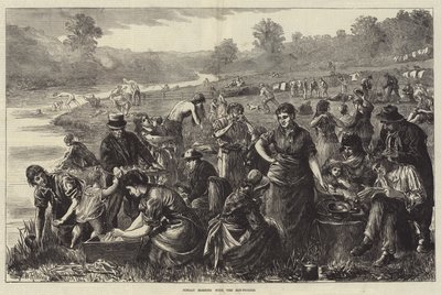 Hop-Pickers ile Pazar Sabahı by Matthew White Ridley
