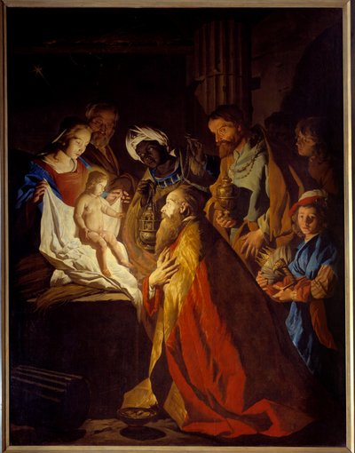 Mathias Stomer (Matthias Stom) (1600-1650) tarafından yapılan Magi