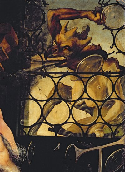 Pencereye saldıran şeytan, Isenheim Altarpiece