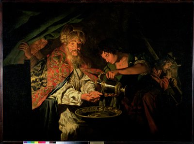 Pilatus Ellerini Yıkamak by Matthias Stomer