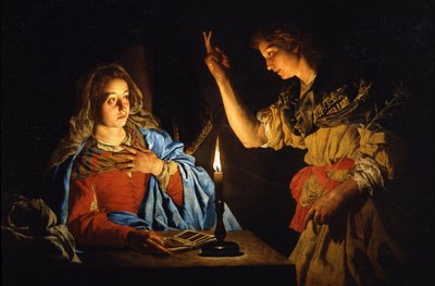 Müjde, Erken 17. Yüzyıl. by Matthias Stomer