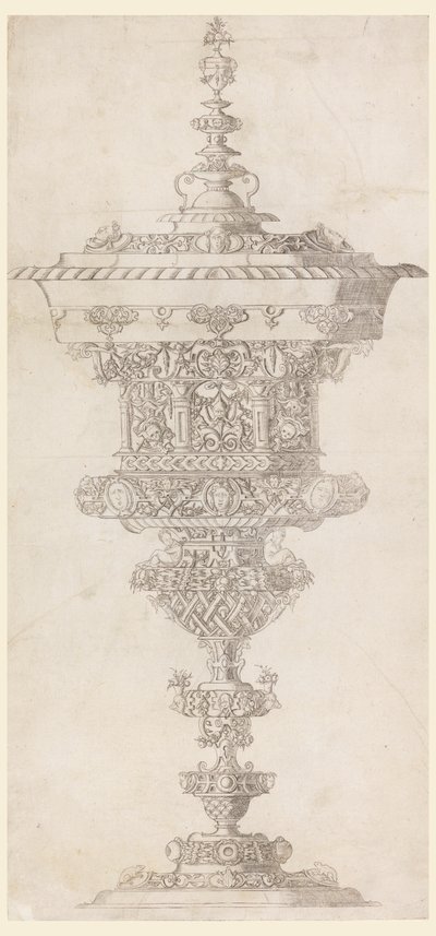 Kapaklı Ayaklı Bardak, "Novum opus cratero graphum..."dan by Matthias Zündt