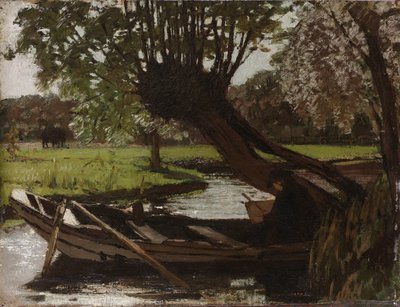 Pollard Willow ile Tekne by Matthijs Maris