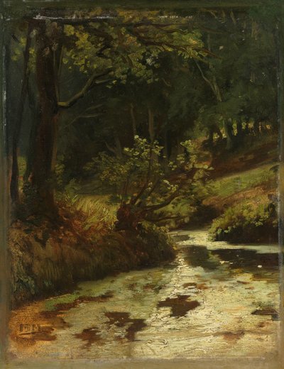 Oosterbeek yakınlarındaki Ormanda Brook Oosterbeek yakınlarındaki Ormanda Bir Dere by Matthijs Maris