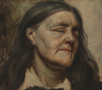 Yaşlı Bir Kadının Çalışması by Matthijs Maris