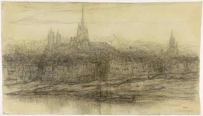 Rouen manzarası by Matthijs Maris