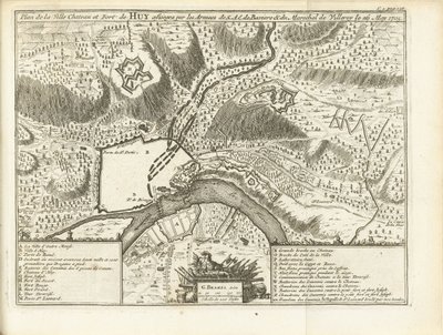 Beleg van Huy, 1705 S.A.E. Orduları tarafından kuşatılan Şehir Şatosu ve Huy Kalesi