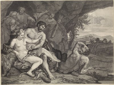 Herkül ve Omphale ile Manzara by Matthijs Pool