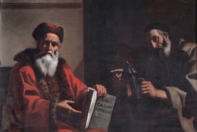 Diogenes ve Platon by Mattia Preti