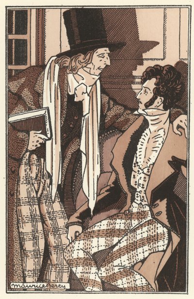 Scenes de la Vie de Boheme için İllüstrasyon Henri Murger (lito) by Maurice Berty