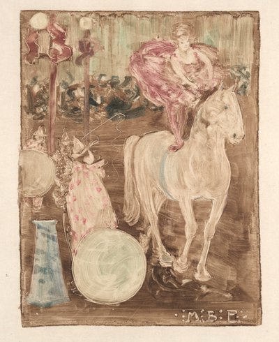 Eyersiz Binici, c. 1895. by Maurice Brazil Prendergast