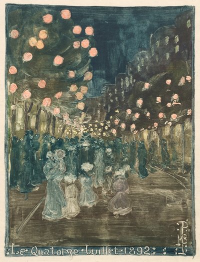 Bastille Günü, 1892. by Maurice Brazil Prendergast