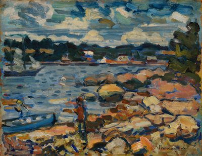 Brooksville, Maine (Nehir ve Kayalar) by Maurice Brazil Prendergast
