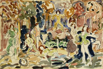 Dans Eden Figürler, c.1910-13 by Maurice Brazil Prendergast
