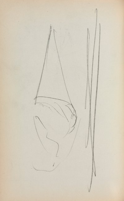 İtalyan Sketchbook: Yelken sayfası 69, 1898-1899. by Maurice Brazil Prendergast