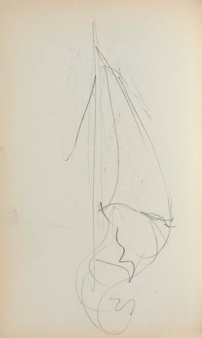 İtalyan Sketchbook: Yelken sayfa 73, 1898-1899. by Maurice Brazil Prendergast