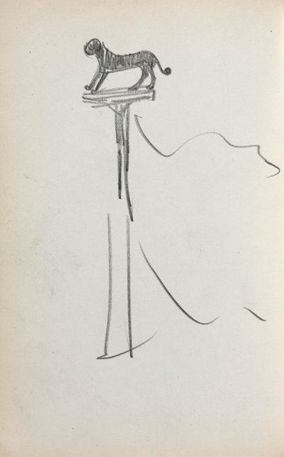 İtalyan Sketchbook: San Marco Lion sayfa 39, 1898-1899. by Maurice Brazil Prendergast