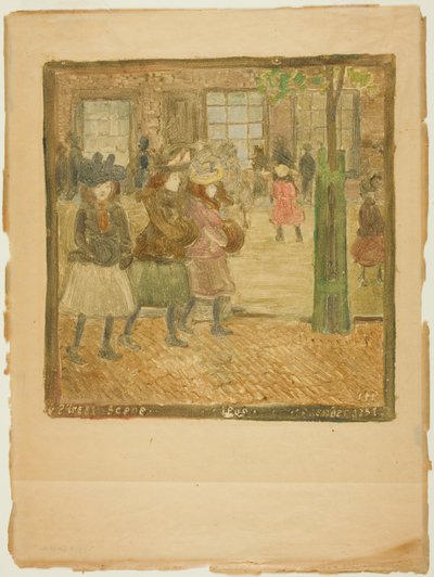 sokak sahnesi by Maurice Brazil Prendergast