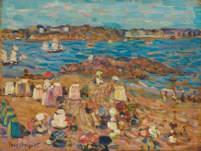 Malo Çalışması: Denizin Sınırı, c.1907 by Maurice Brazil Prendergast