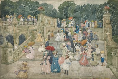Teras Köprüsü, Central Park, 1901 by Maurice Brazil Prendergast