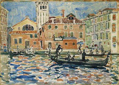 Venedik, c.1909 by Maurice Brazil Prendergast