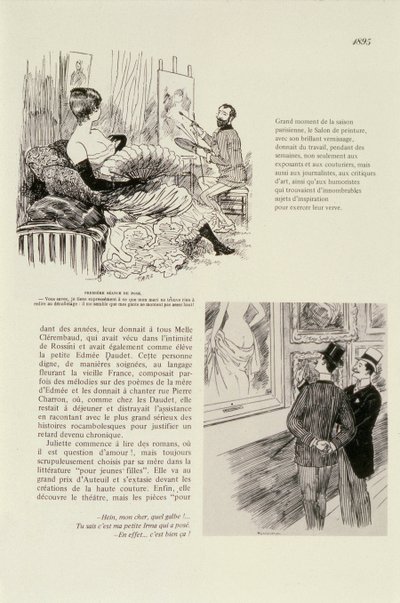 Bir portre için ilk oturma, 1895 by Maurice Charles Mathieu Bonvoisin
